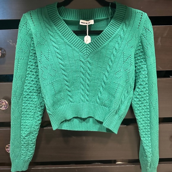GREEN BASIC LONG SLEEVE JUMPER - Picture 5 of 8